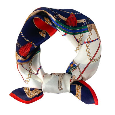 粉色真丝丝巾女春秋夏季