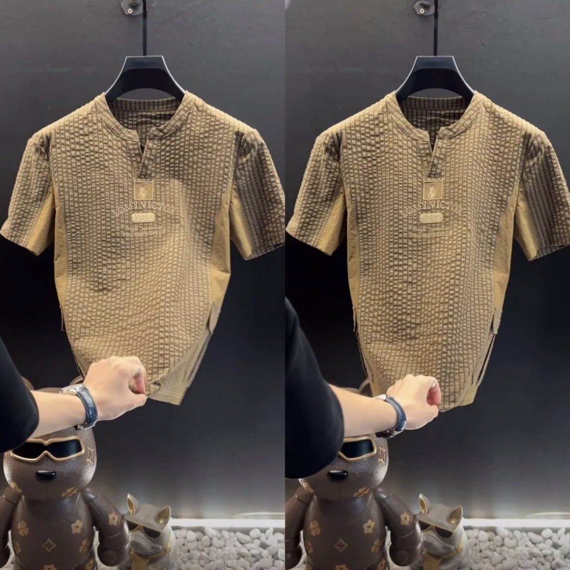 复古简约POLO衫男款t恤短袖网红款衣服爆款2025新款老钱风半袖