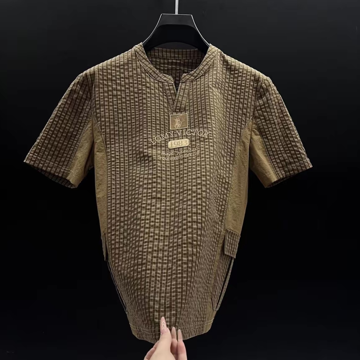 复古简约POLO衫男款t恤短袖网红款衣服爆款2025新款老钱风半袖