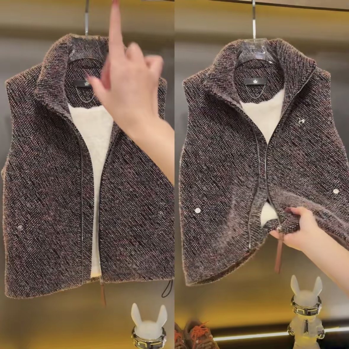 26ss秋冬新款男士马甲设计师款痞帅高级感休闲百搭潮流加绒马甲,男装,常规马甲,淘宝优惠券,粉丝福利购,淘宝优惠卷