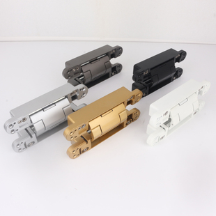 依佰利暗装隐形门液压合页缓冲自动关门静音三维可调定位十字铰链