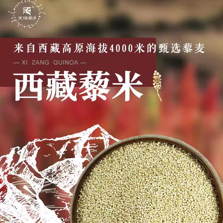 天境藜乡 西藏藜麦500g 白藜麦米 高原藜米 五谷杂粮粗粮煮粥
