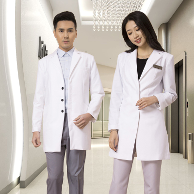 医生工作服口腔长袖白大褂西装