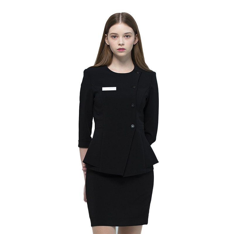 AUTUMN AND WINTER NEW PROFESSIONAL WOMENS SUIT SKIRT PLASTIC SURGERY HOSPITAL FRONT DESK SHOPPING GUIDE CASHIER COSMETICS COUNTER  S WORK CLOTHES