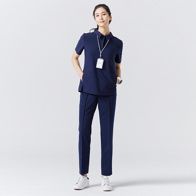 KOREAN PLASTIC SURGERY HOSPITAL OVERALLS SUMMER SHORT SLEEVE BEAUTY SALON TECHNICIAN SLIM ORAL DENTAL CARE CLOTHES FEMALE