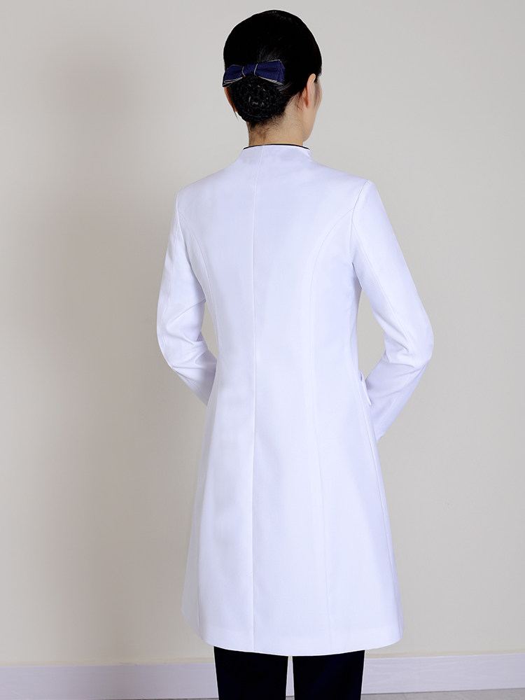 HIGH-END WHITE COATS LONG-SLEEVED DOCTORS UNIFORMS MENS AND WOMENS BEAUTY SALONS DENTISTRY STOMATOLOGISTS SPRING AND AUTUMN WORK CLOTHES AND LABORATORY CLOTHES