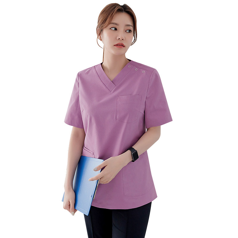 KOREAN VERSION OF HIGH-END PLASTIC SURGERY HOSPITAL NURSE UNIFORM WOMENS HAND WASHING CLOTHES HAND BRUSH CLOTHES ORAL DENTIST CLOTHES SPLIT SUIT
