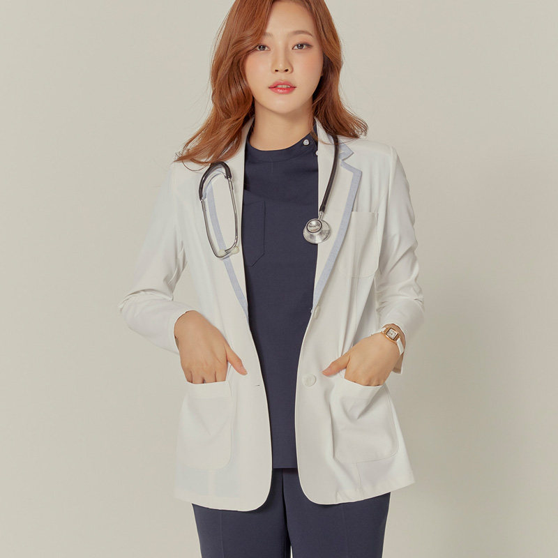 KOREAN VERSION OF WHITE COAT BLAZER PLASTIC SURGERY HOSPITAL BEAUTY CONSULTANT SHOPPING GUIDE DOCTOR OVERALLS PROFESSIONAL SUIT OL