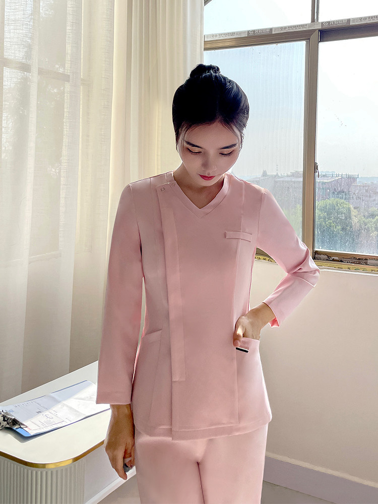 MATERNITY NURSE WORK CLOTHES FEMALE CONFINEMENT CENTER CONFINEMENT NURSE MATERNAL AND CHILD CARE BEAUTY SALON BEAUTICIAN HEALTH HALL MASSAGE LONG SLEEVES