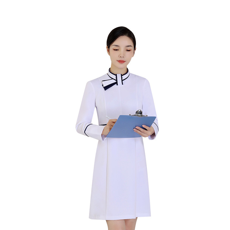 2024 NEW DENTAL OUTPATIENT HOSPITAL NURSE UNIFORM BEAUTY SALON TECHNICIAN CONFINEMENT CENTER NURSE UNIFORM EMBROIDERED SKIRT
