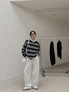 8234P条纹毛衣女图片