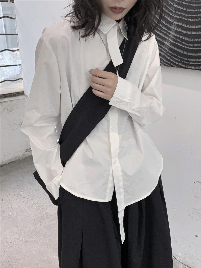8203P652024秋装新款衬衫全棉宽松小众暗黑设计款,商品下架区,钱塘801（原钱塘901）