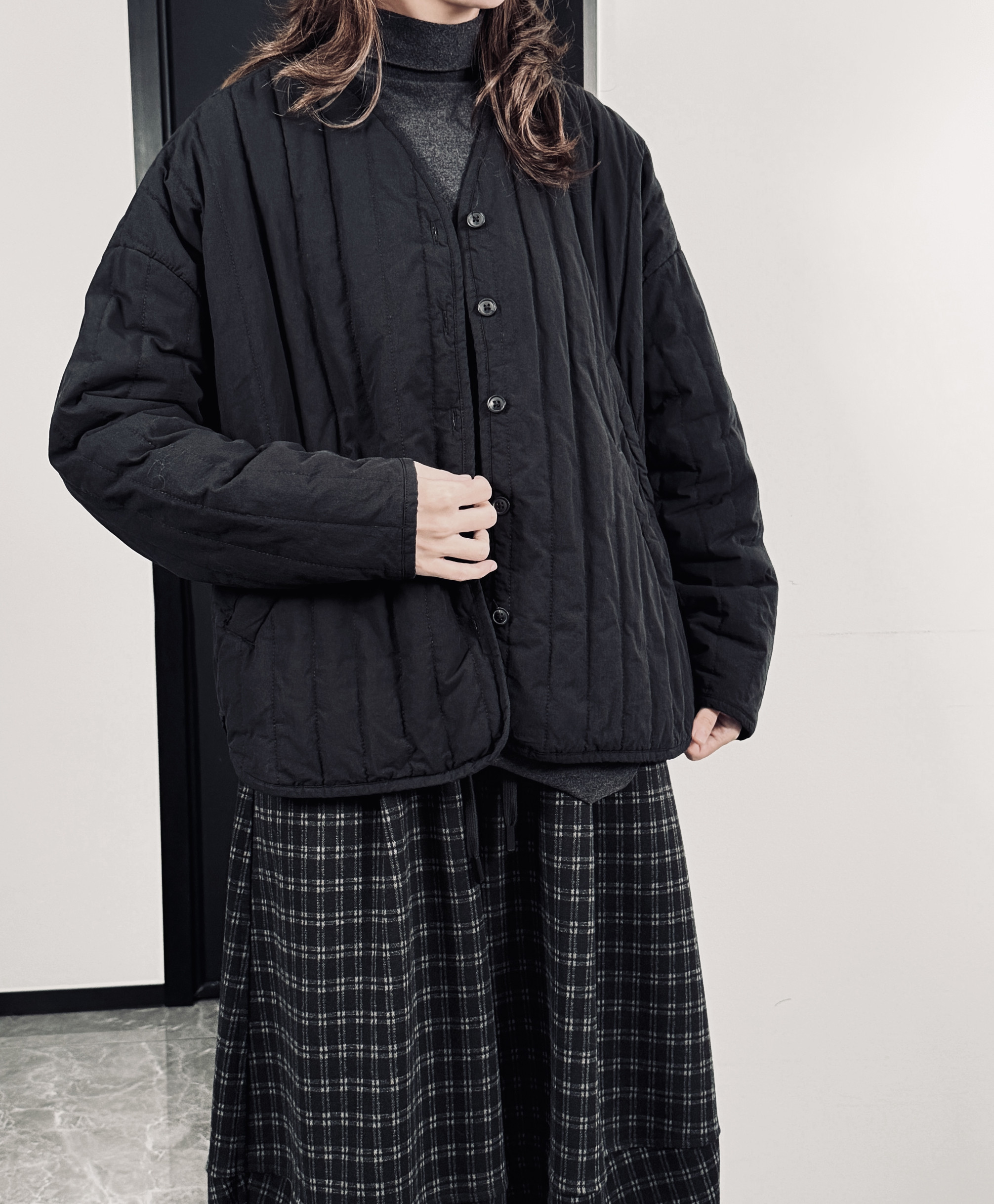 7143P107棉服女坑条加厚保暖潮了,女装棉衣/棉服,钱塘801（原钱塘901）