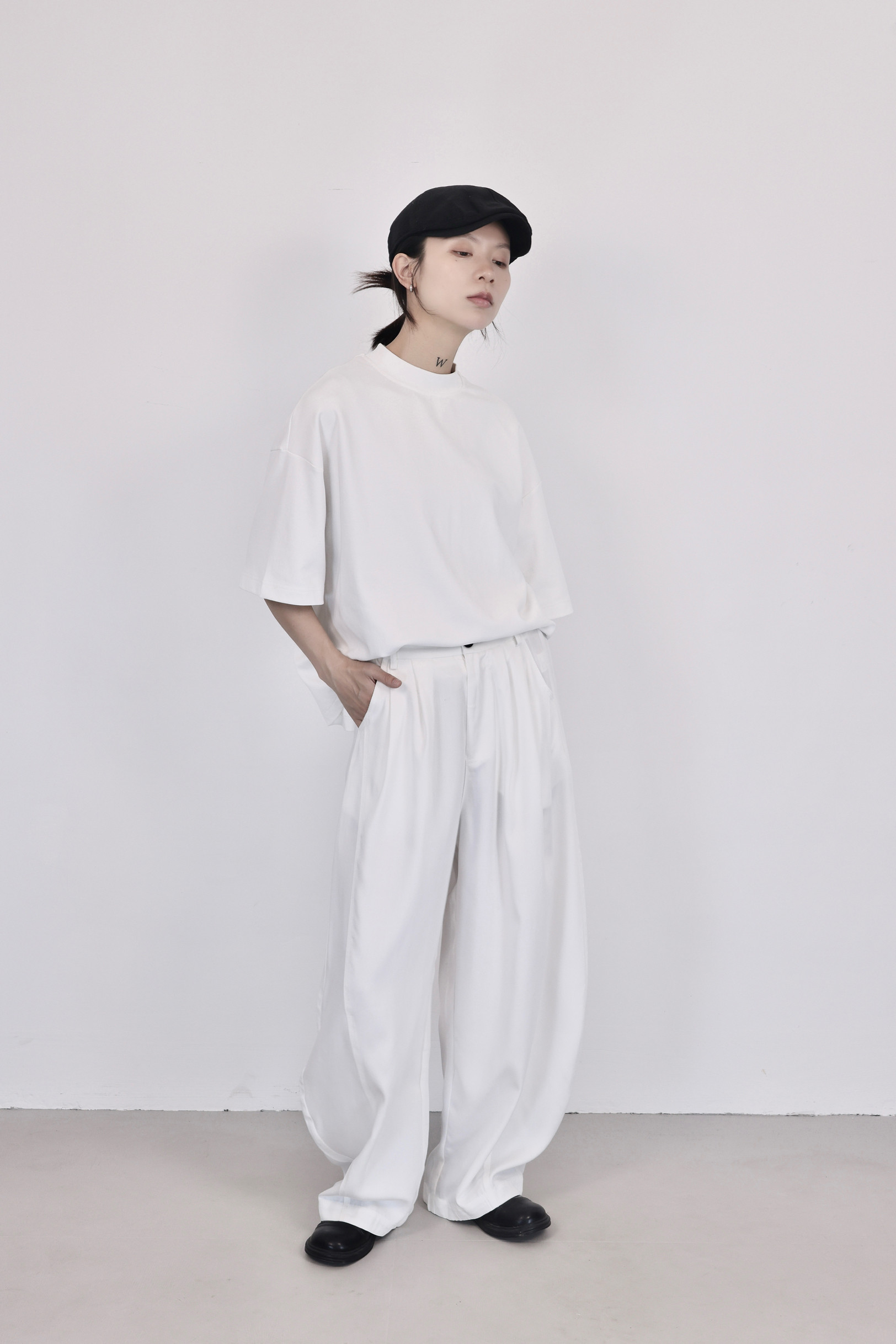 K002-1P79休闲裤女弯刀裤天丝裤宽松,女装休闲裤,钱塘801（原钱塘901）