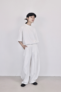 K002-1P79休闲裤女弯刀裤天丝裤宽松图片