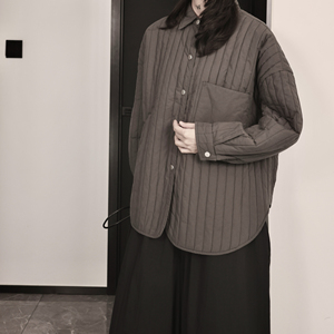 94455P129棉服衬衫女冬季加厚图片