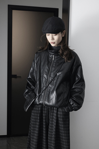 25835P325皮衣女羽绒加厚保暖图片
