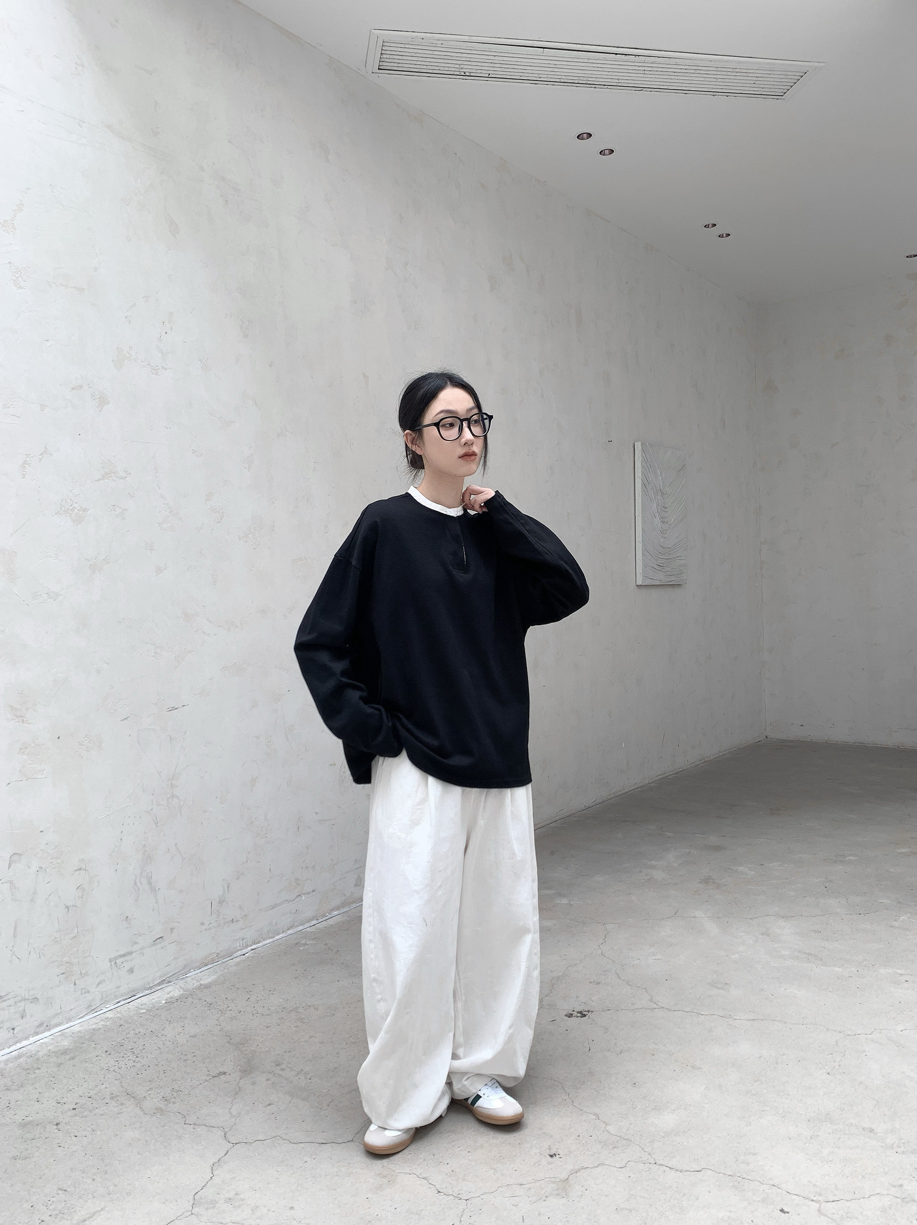 3109P66T恤女宽松圆领春秋款卫衣,女装卫衣/绒衫,钱塘801（原钱塘901）