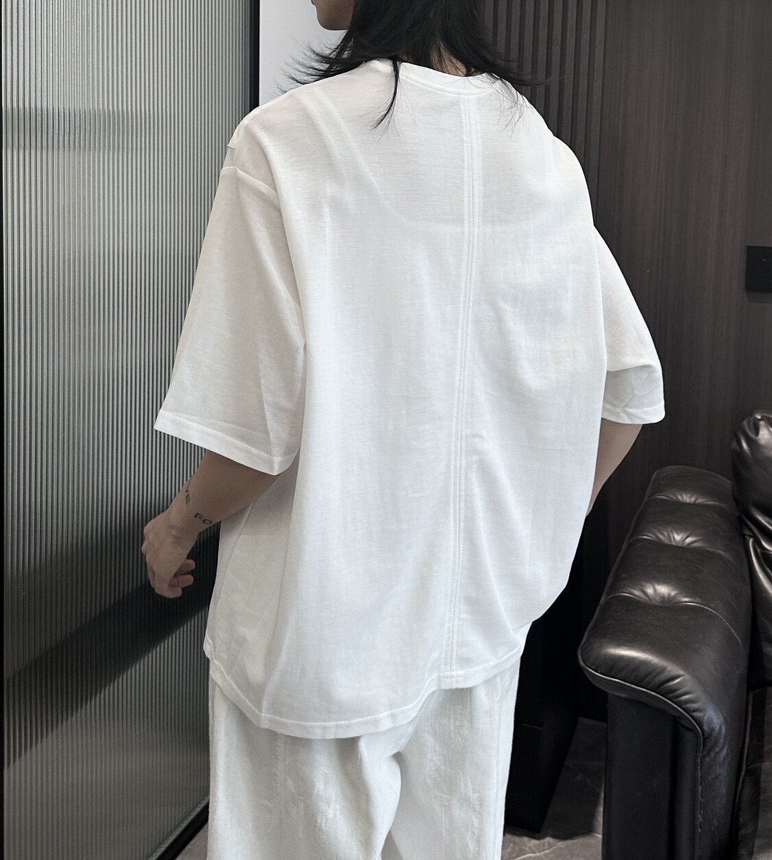 3080P50暗黑设计款短袖女夏季宽松版,女装T恤,钱塘801（原钱塘901）