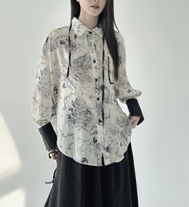 3073P75提花衬衫女长袖 薄款图片