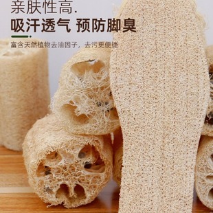 加厚防臭吸汗丝瓜络老丝瓜瓤鞋垫脚底按摩透气草鞋垫男女运动鞋垫