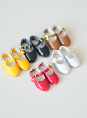 locomomo 原创胶皮娃娃鞋子 OB24B玛丽珍小皮鞋azone经典款