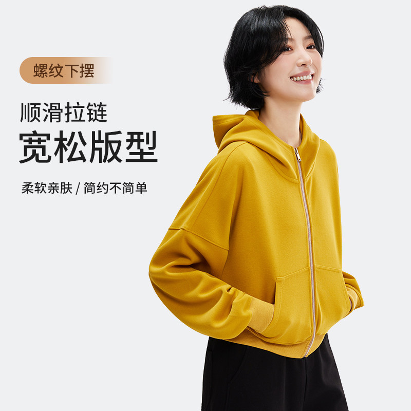 春秋新款广场舞服装上衣棉宽松连帽短外套显瘦运动跳操鬼步舞蹈女