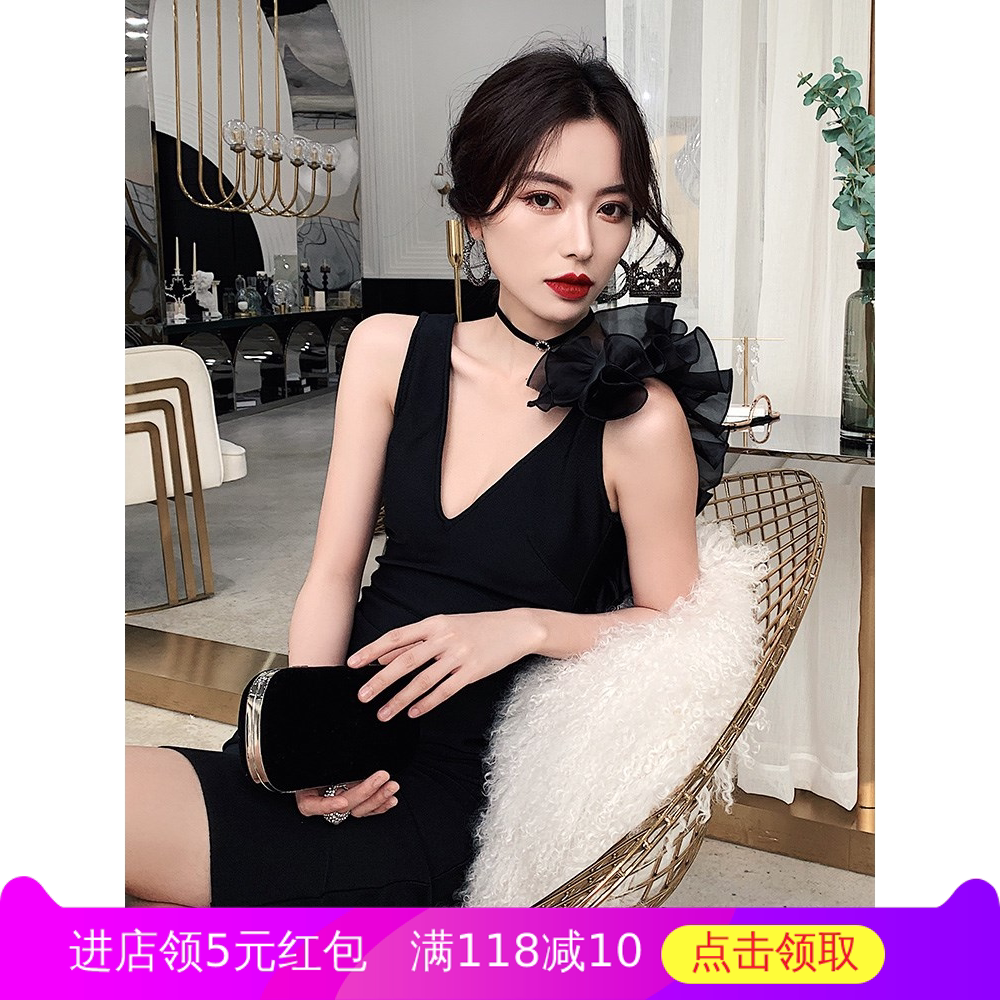 black Evening dress sexy Gas field Queen banquet temperament Little Cocktail party Dress Ladies have cash less than that is registered in the accountsin the Women's clothing/Boutique , Wedding/Cheongsam/Formal dress , Formal dress/Evening  category - from Buy2taobao.com to provide professional Taobao agent buy service