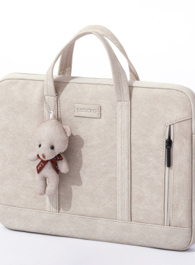 适用笔记本电脑包14寸手提苹果Macbookair联想小新pro通勤16戴尔15.6华为13女内胆Matebook保护套高级感15点6