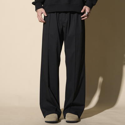 LOADMIND春季美式垂感西裤宽松阔腿休闲裤子男直筒男长裤潮