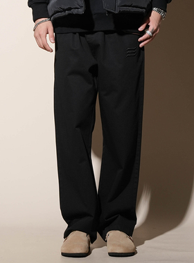 LOAD慵懒感西裤薄款直筒休闲男士垂感裤子男长裤美式大码工装加绒