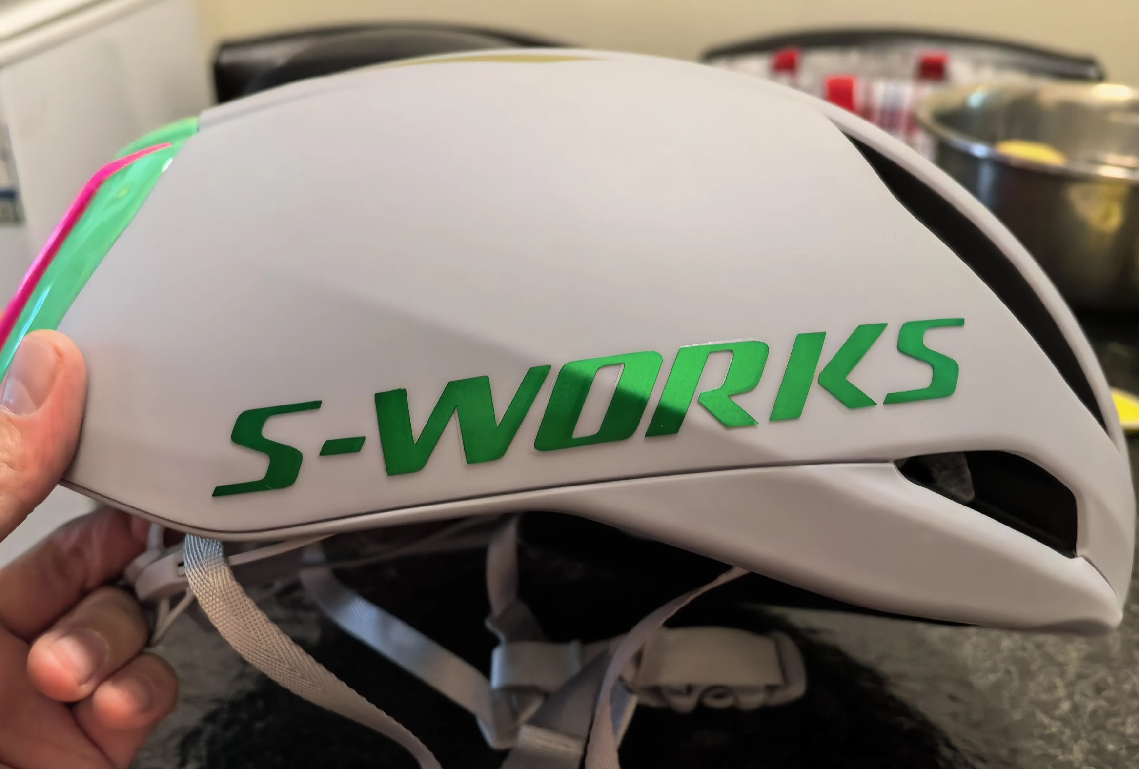 LIGHTNING SWORKS EVADE3 도로 자전거 헬멧 로고 색상 변경 팀 버전 퀵 스텝 스티커에 적합