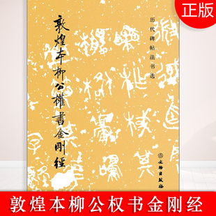 现货正版 历代碑帖法书选·敦煌本柳公权书金刚经 精于点画、谨于间架、法度森严而富庙堂气象