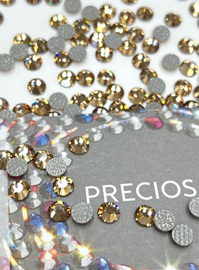 捷克宝仕奥莎烫圆10330浅黄水晶DIY美甲饰品配饰贴钻奢华高端圆钻