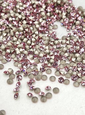 美饰码尖圆70020浅玫红爆闪穿戴甲美甲饰品配饰DIY奢华贴钻正品