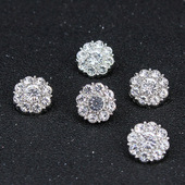 衬衣扣子圆形水钻纽扣开衫 针织毛衣装 饰扣简约百搭小配件上衣扣