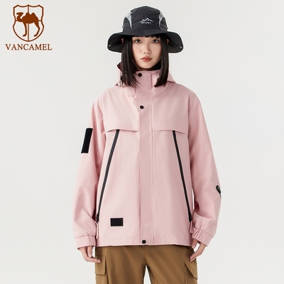 西域骆驼夹克情侣冲锋衣防
