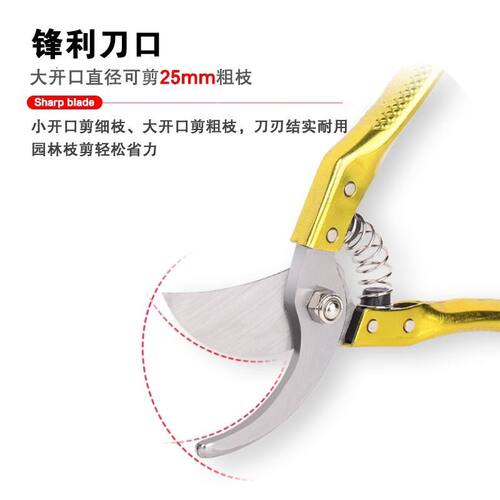 可定制SK5园艺剪刀园林修枝剪果树剪枝树枝省力强力大修剪修花