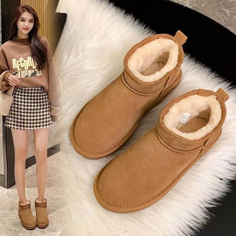 冬季新款雪地鞋防羊毛平底短筒东北棉鞋加绒加厚保暖雪地靴女,女鞋,时尚雪地靴,淘宝优惠券,粉丝福利购,淘宝优惠卷