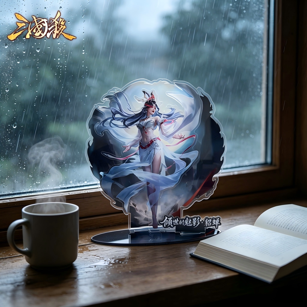 三国杀亚克力人物立牌魔貂蝉 王元姬 桌面摆件 场景亚克力立牌