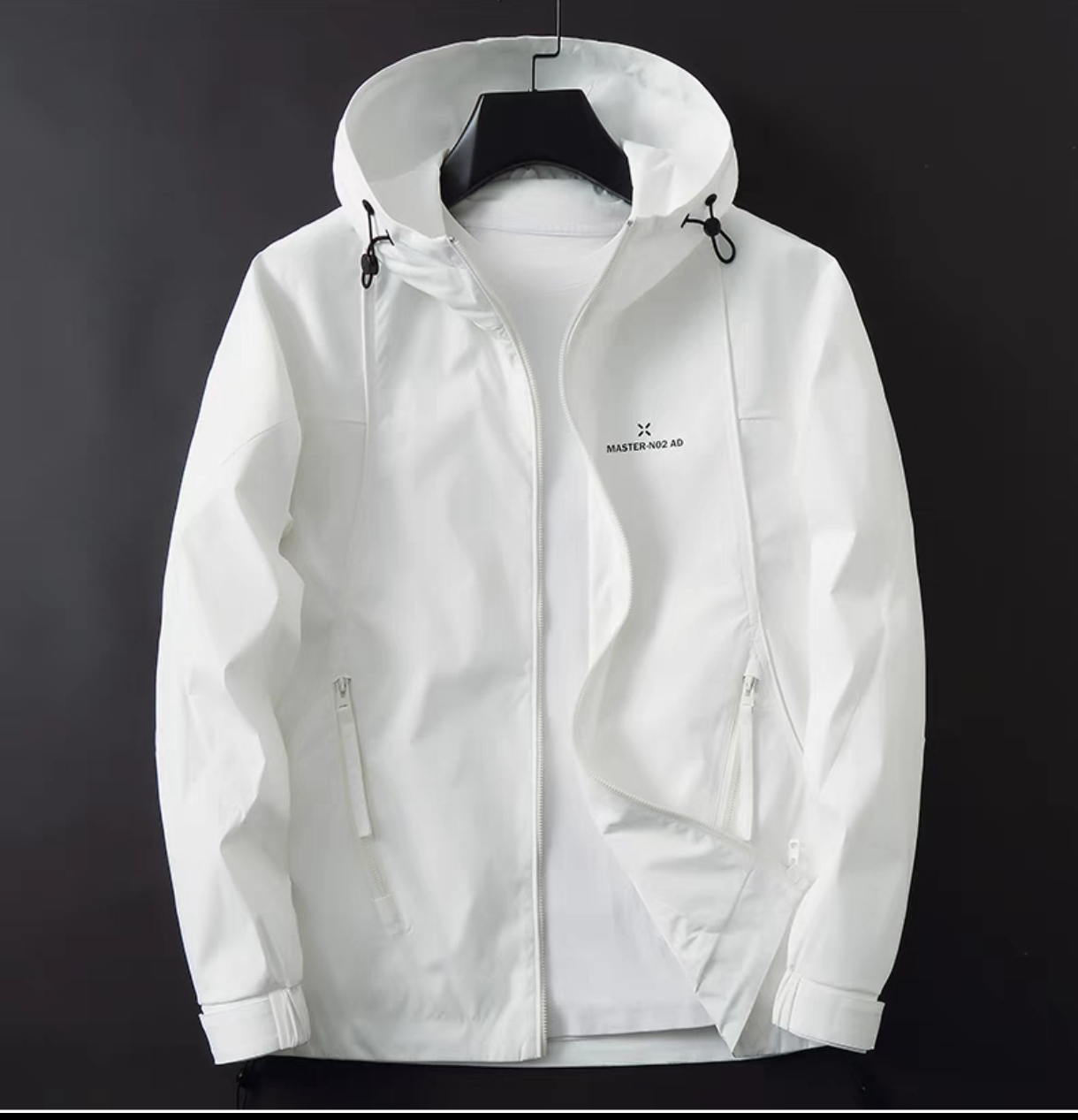 米兰国际连帽外套男2025春秋新款宽松潮休闲运动工装夹克男