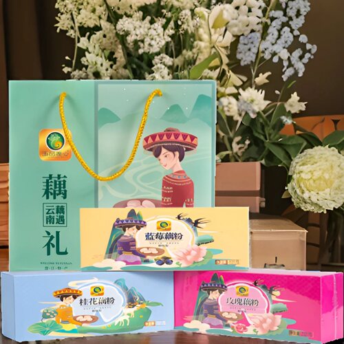 玉品莲心藕粉320克盒装