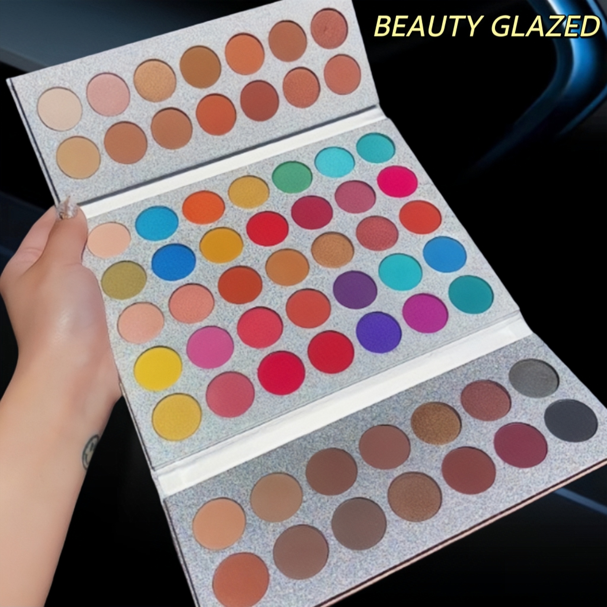 正品beauty glazed眼影盘化妆师专用cos拉丁舞大地色学生党初学者