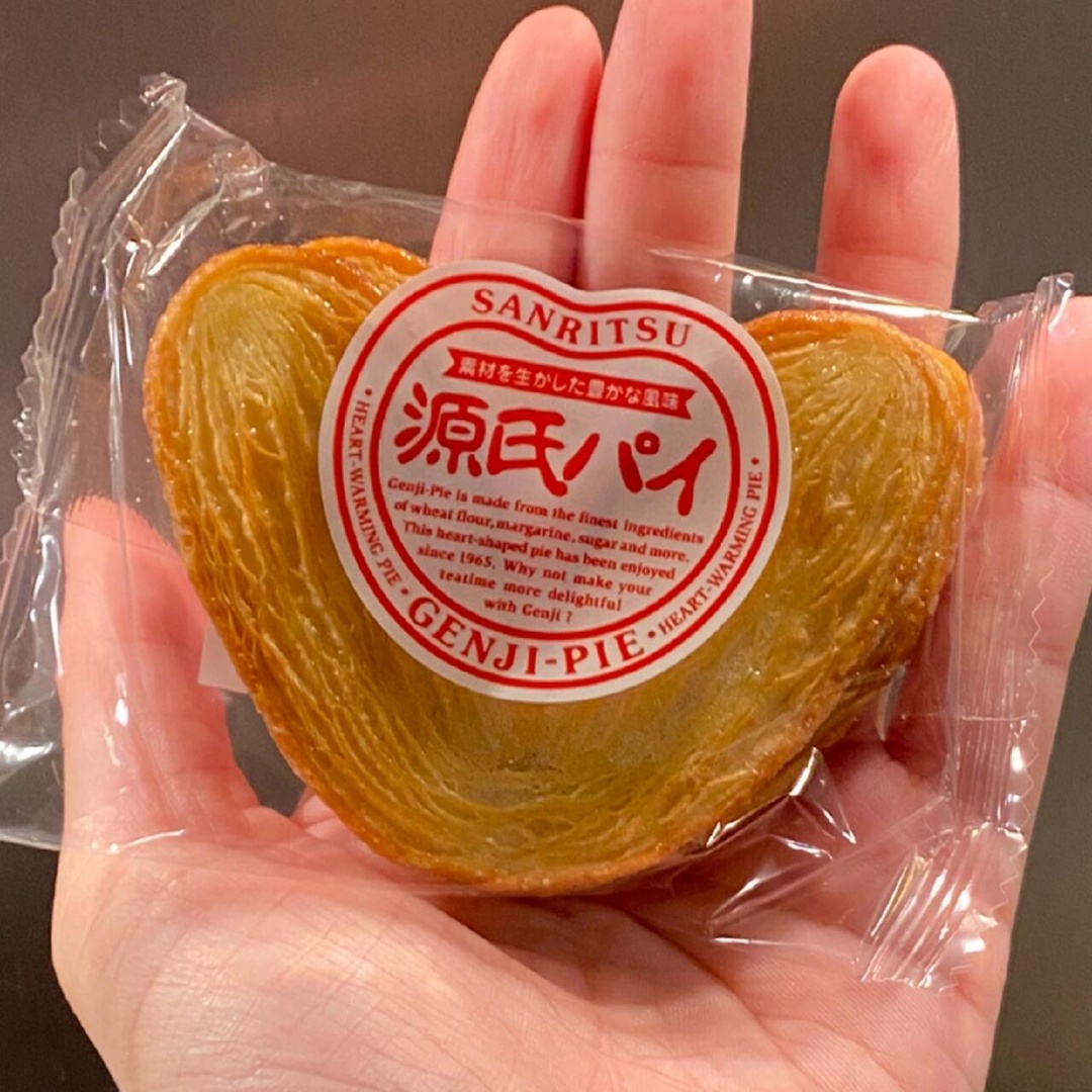 日本进口SANRITSU三立源氏爱心蝴蝶酥提子酥千层酥下午茶点零食