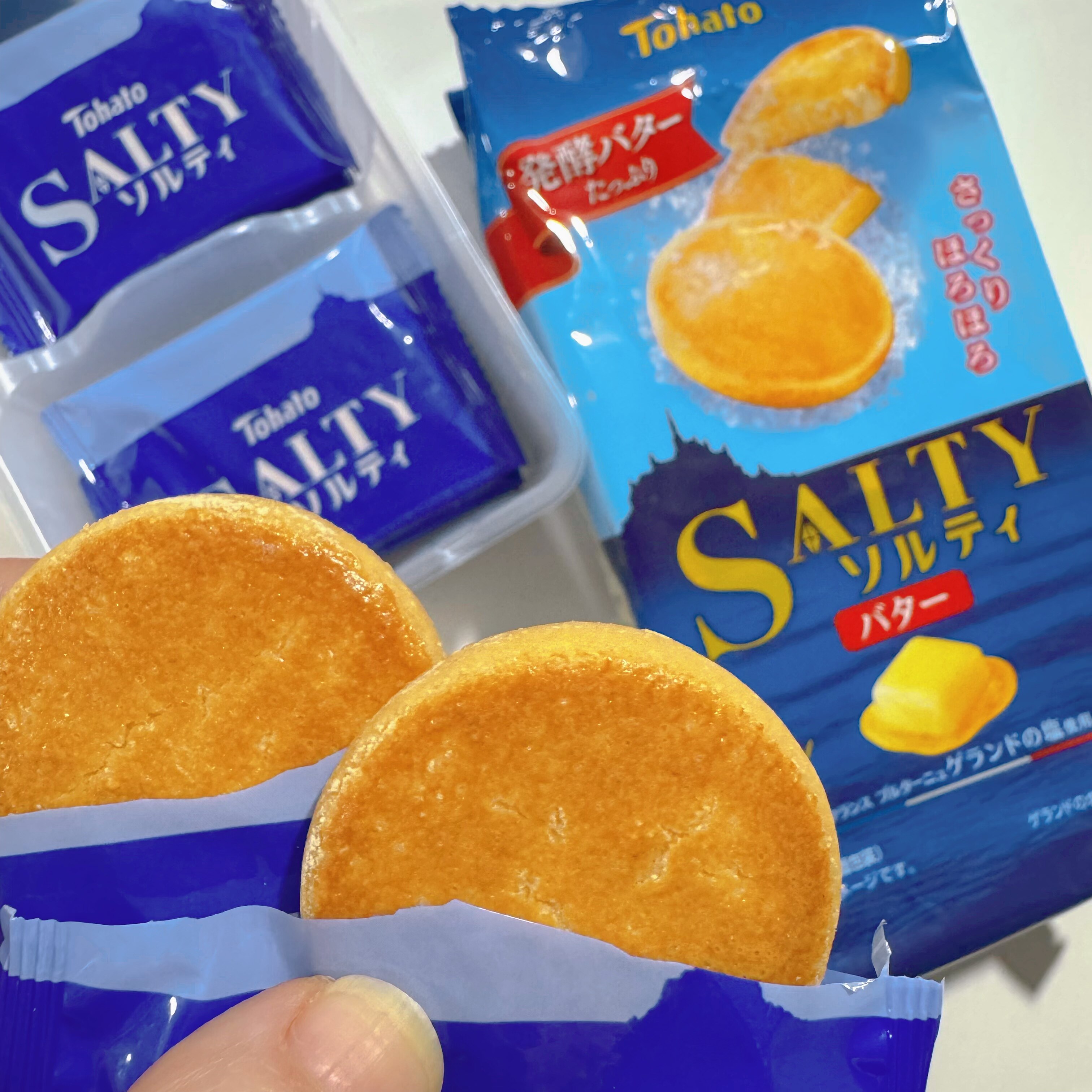 日本进口桃哈多Tohato黄油海盐醇香饼干曲奇饼干北海道零食礼品