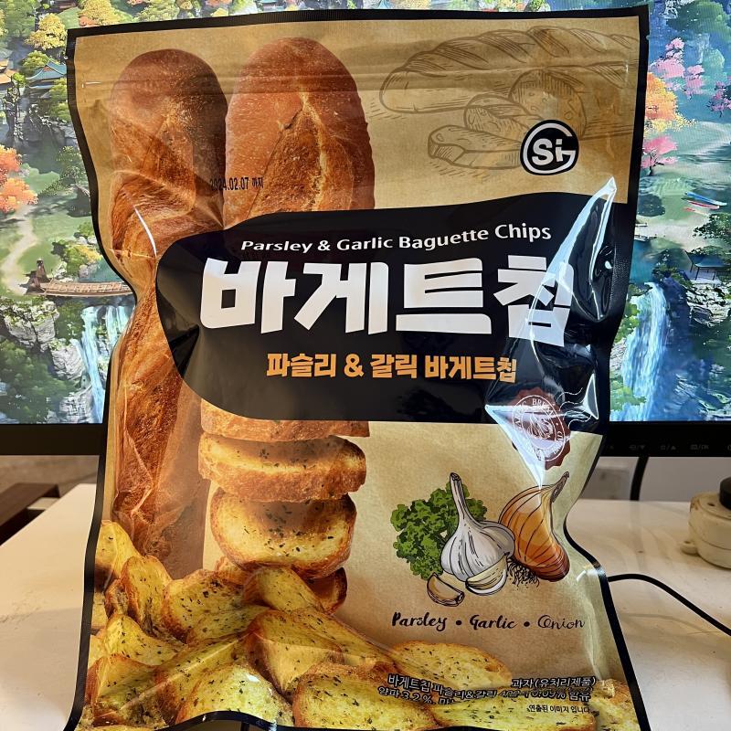 韩国进口SIG蒜香黄油面包干酥脆饼干蒜蓉味法式烤面包片休闲零食