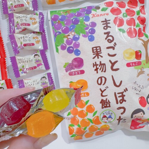 日本甘乐水果果汁硬糖
