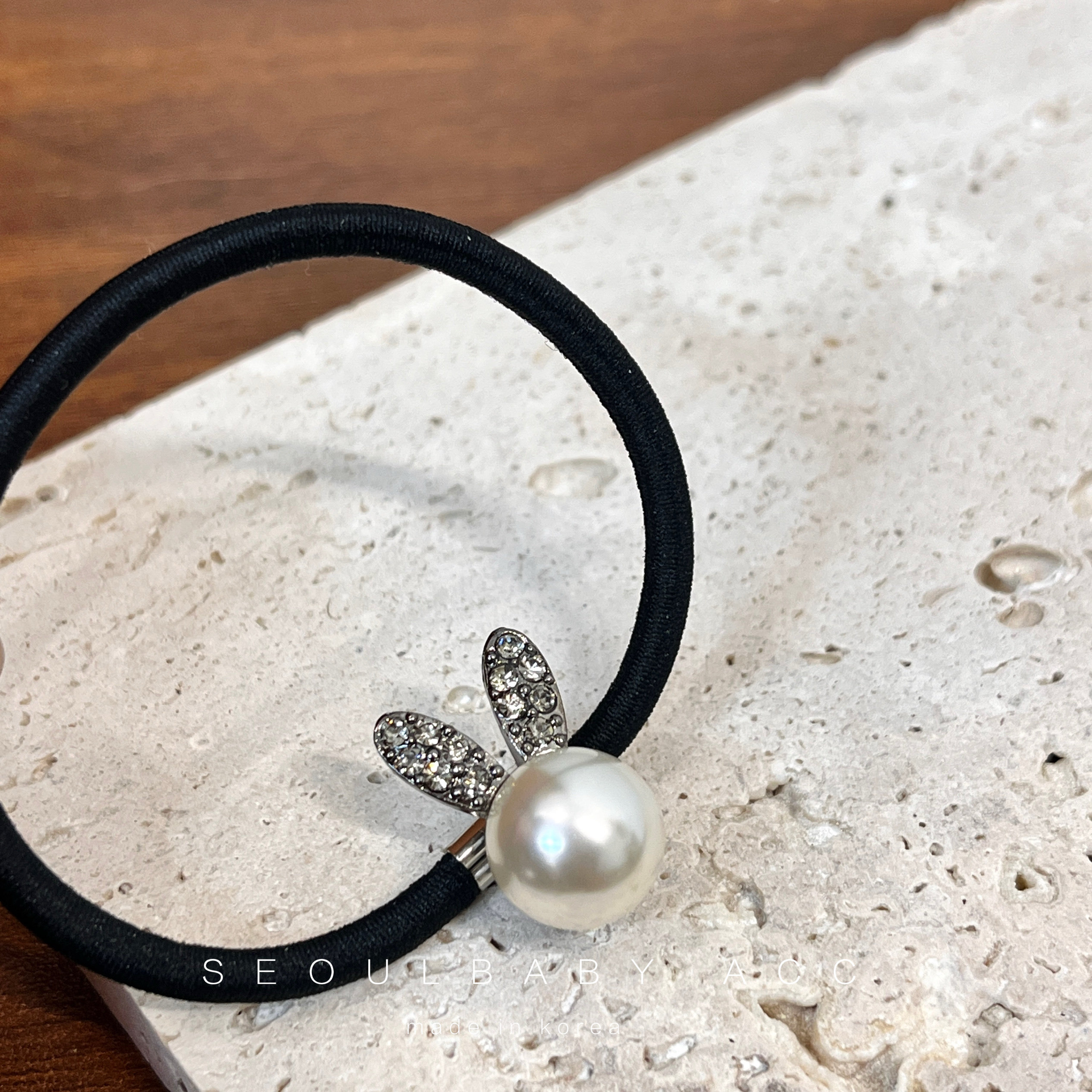 商场款 柜台同款豆家韩国进口发饰头绳女发圈高弹力耐用皮套头饰