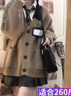 韩版洋气减龄毛衣外套衬衫百褶裙