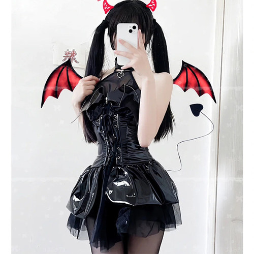小恶魔透视短裙纯欲辣妹制服